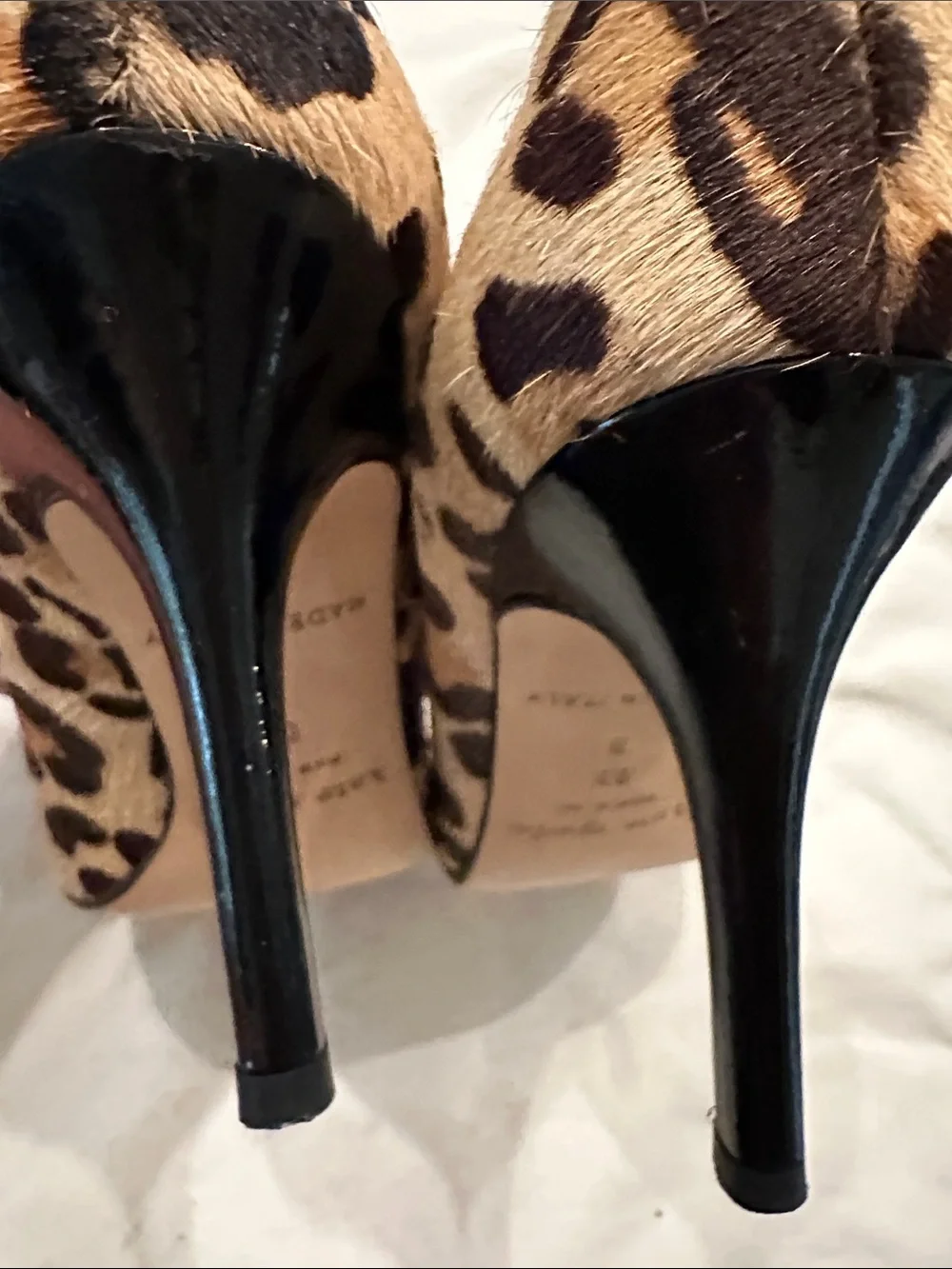 kate spade Leopard Pony-Hair Leopard Print Pumps - Tan & Black